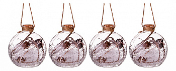 Набор из 4 елочных шаров Зимний лес 862-256