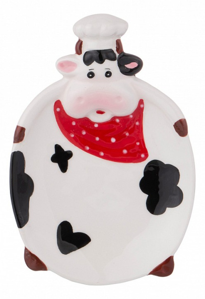 Блюдо декоративное (18.5х12.6х4 см) Корова-Повар 117-330