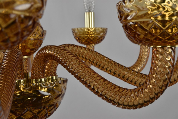 Подвесная люстра Bohemia Ivele Crystal Ivele Crystal 6 1311/10/240 G Am/Amber/M-1F