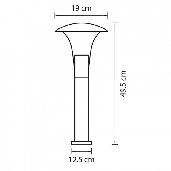 Наземный низкий светильник Lightstar Arroto 378937