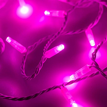 Гирлянда нить [10 м] String ARD-STRING-CLASSIC-10000-WHITE-100LED-FLASH PINK (230V, 7W)