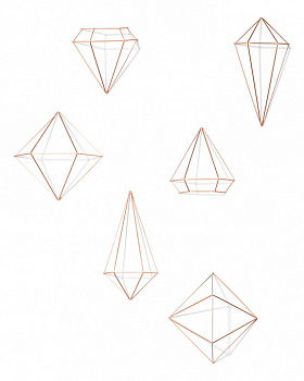 Набор из 6 фигур настенных (25x23x22 см) Prisma 470520-880