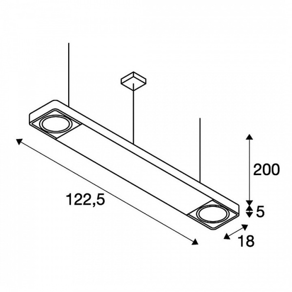 Подвесной светильник SLV Aixlight R2 Ofice 159134