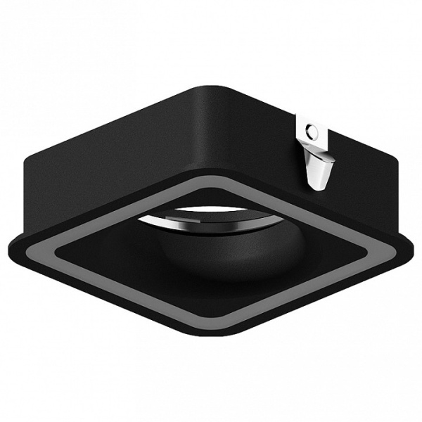 Рамка на 1 светильник Ambrella N771 N7716 SBK черный песок 70*70mm H26mm Out2mm MR16