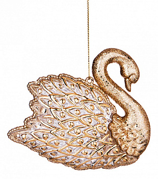 Елочная игрушка (12х4х10 см) Лебедь 865-433