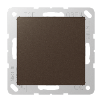 JUNG A 500 Мокка Заглушка без отверстий с несущим каркасом для произвольных вырезов