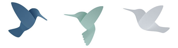 Набор из 9 фигур настенных (12.7x2.6x9.9 см) Hummingbird 1012966-022