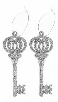 Набор из 2 елочных игрушек Ключи 858-159