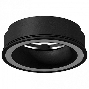 Рамка на 1 светильник Ambrella N711 N7111 SBK черный песок D70*H28mm Out1mm MR16