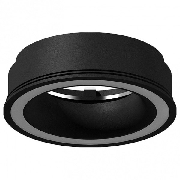 Рамка на 1 светильник Ambrella N711 N7111 SBK черный песок D70*H28mm Out1mm MR16