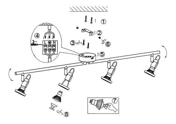 Спот Globo Rail 54382-4