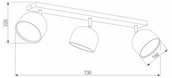 Спот TK Lighting Altea 3426 Altea Black Gold