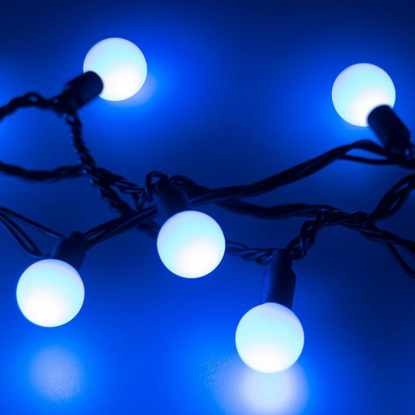 Гирлянда нить [20 м] Ball ARD-BALL-CLASSIC-D23-20000-BLACK-160LED BLUE (230V, 7W)