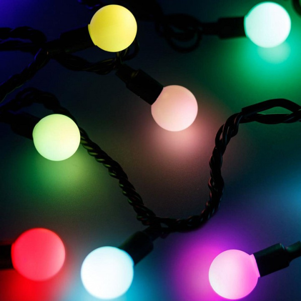 Гирлянда нить [20 м] Ball ARD-BALL-PRO-D23-20000-BLACK-160LED RGB (230V, 14W)