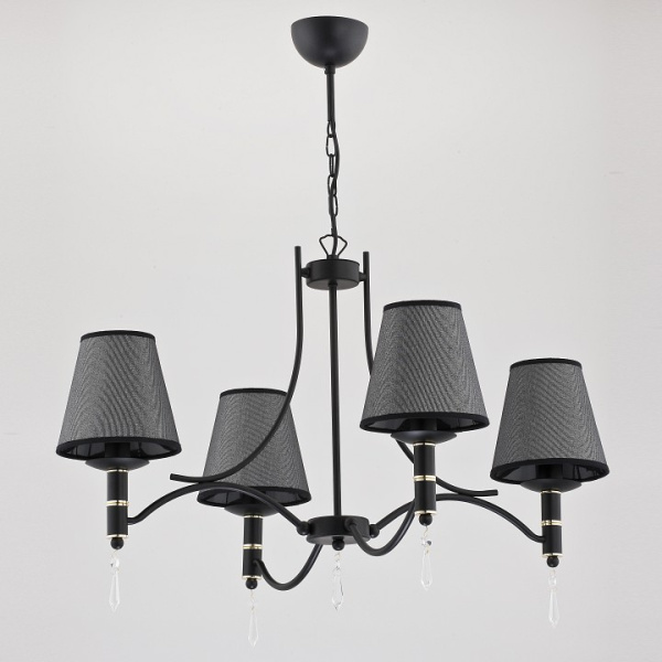 Подвесная люстра Alfa Abil Black Silver 22964