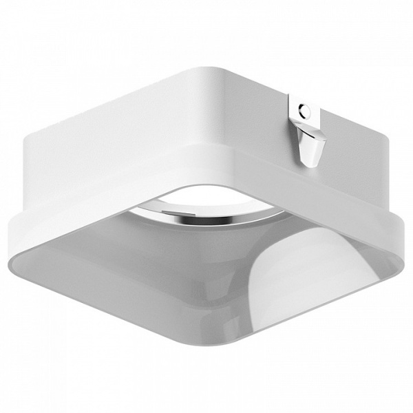Рамка на 1 светильник Ambrella N775 N7755 FR белый матовый 70*70*H33mm Out10mm MR16