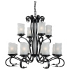 Подвесная люстра Arte Lamp Scroll A7915LM-8-4BK