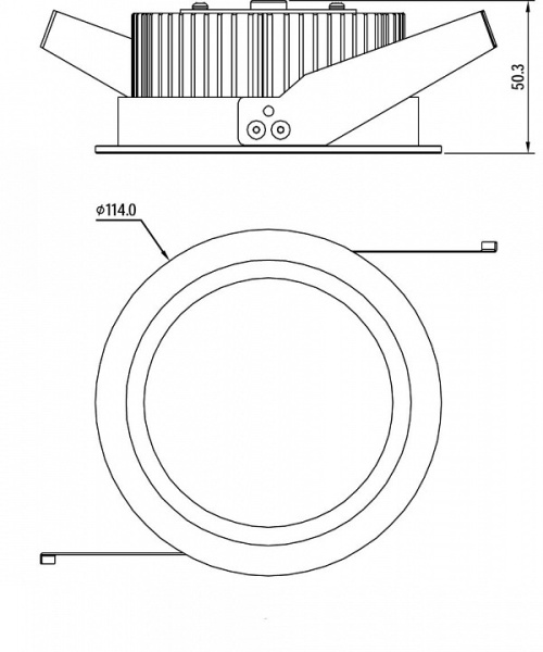 Встраиваемый светильник Deko-Light  565116