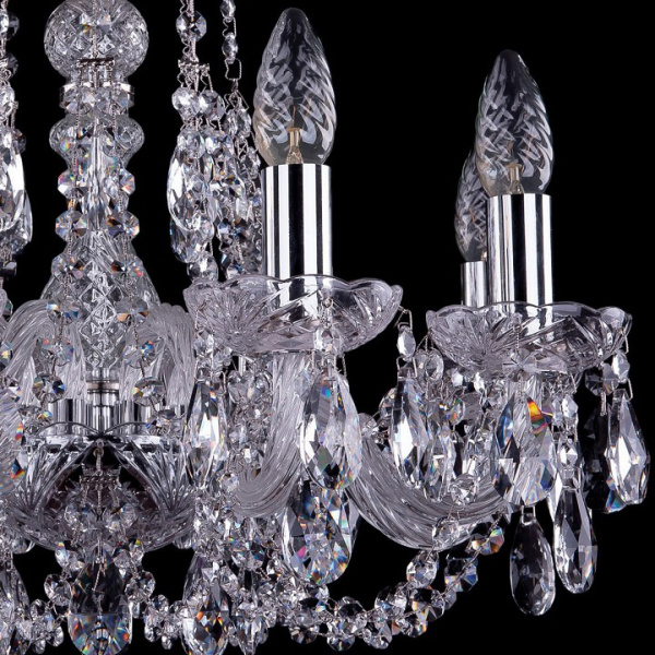 Подвесная люстра Bohemia Ivele Crystal 1406 1406/8/160/Ni