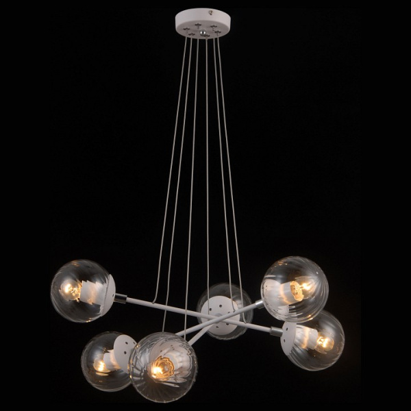 Подвесная люстра Natali Kovaltseva Molecule MOLECULE 81048-6C SATIN WHITE