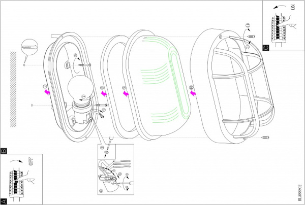 Накладной светильник Eglo ПРОМО Anola 88802