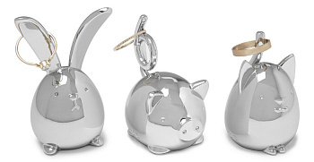 Набор из 3 держателей для украшений (3.4x4.6x5.8 см) Squiggy 1012743-158