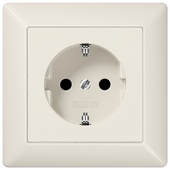 JUNG Штепсельная розетка SCHUKO 16A 250V~ с защитой от детей слоновая кость