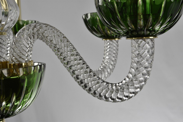 Подвесная люстра Bohemia Ivele Crystal Ivele Crystal 1 1308/6/165 G Cl/Clear-Green/H-1K