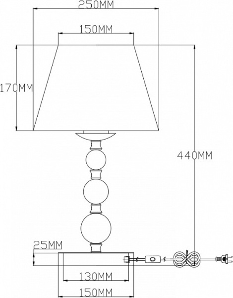 Настольная лампа декоративная Moderli Feels V2612-1T