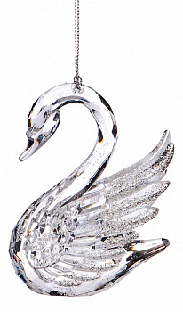Елочная игрушка (8х4.5х10 см) Лебедь 865-421