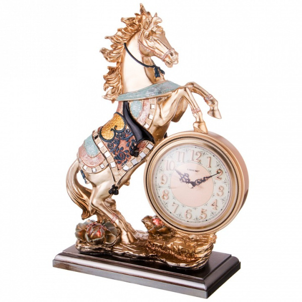 Настольные часы (29x13.5x41 см) Лощадь 204-213