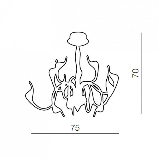 Подвесная люстра Azzardo Snake Pendant AZ0045