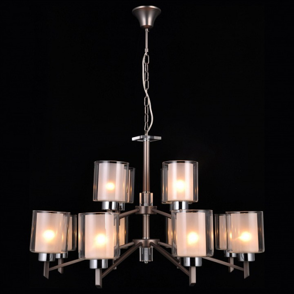 Подвесная люстра Natali Kovaltseva Double DOUBLE 81049-12C  ANTIQUE SILVER