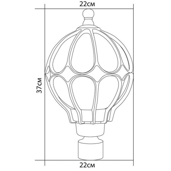 Наземный низкий светильник Feron Сфера 11360