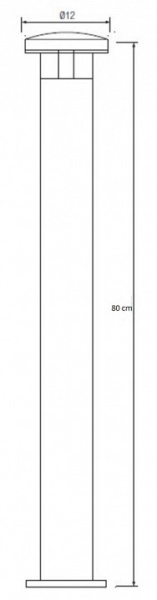 Наземный низкий светильник Horoz Electric  HRZ00000947