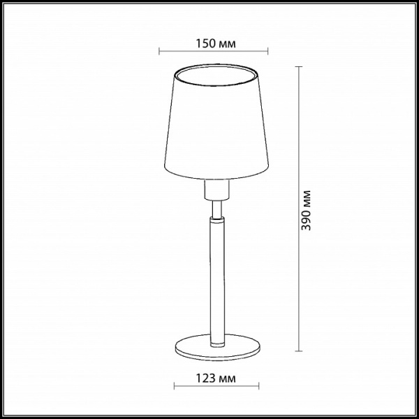 Настольная лампа декоративная Odeon Light Glen 2266/1T