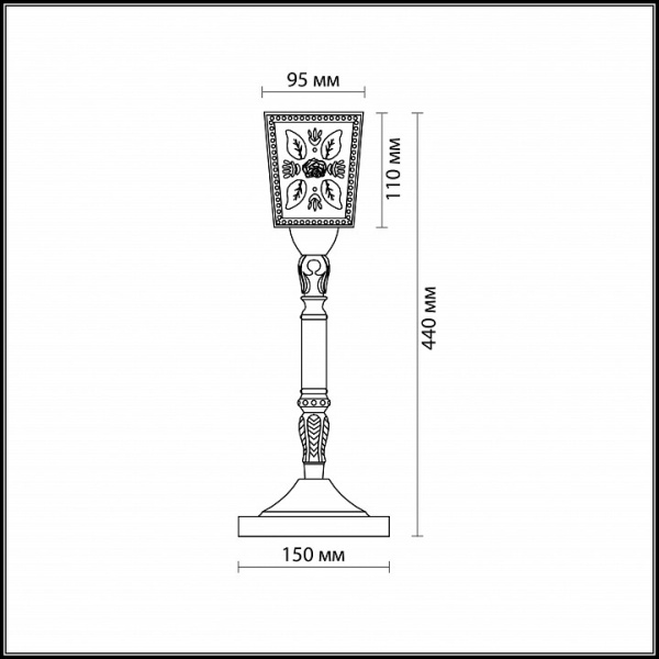 Настольная лампа декоративная Odeon Light Vitra 2564/1T