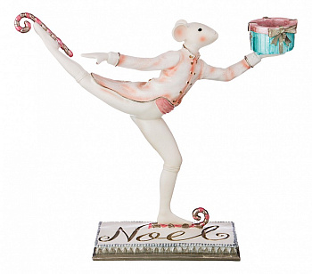 Подсвечник декоративный (29х11х35.5 см) Мыши Щелкунчик 146-1161