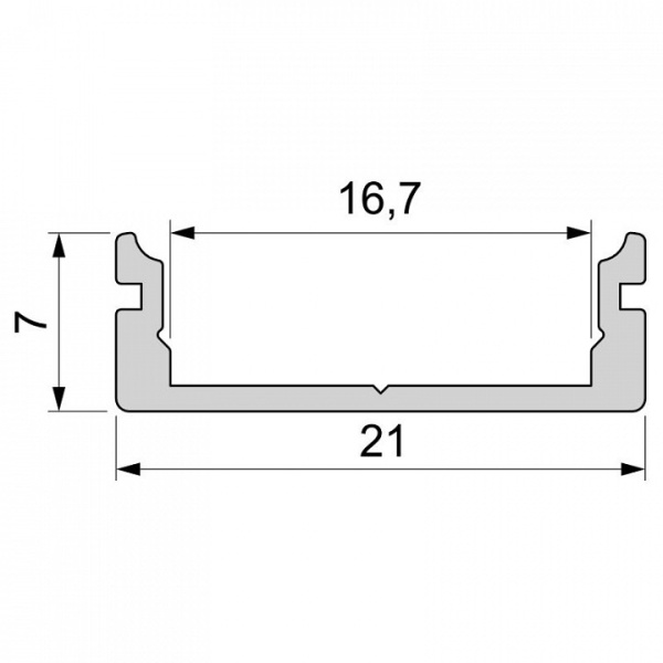 Профиль накладной Deko-Light AU-01-15 970064
