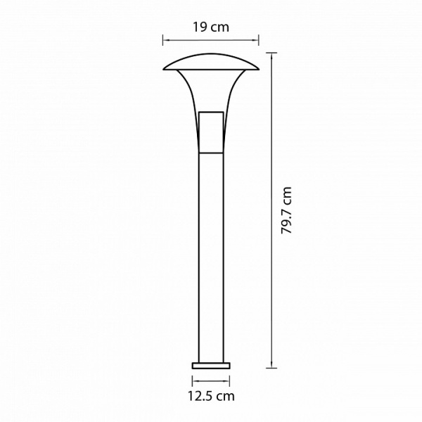 Наземный низкий светильник Lightstar Arroto 378747
