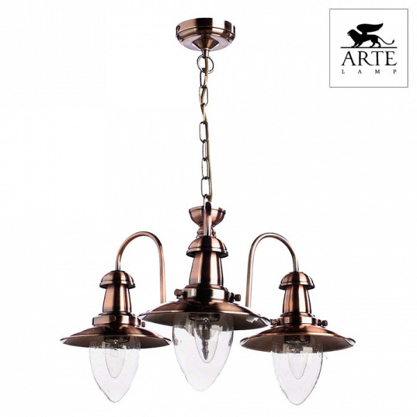 Подвесная люстра Arte Lamp Fisherman A5518LM-3RB