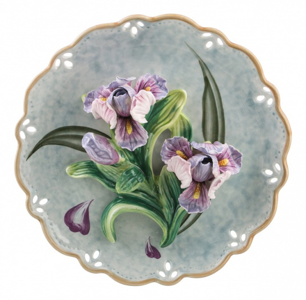 Блюдо декоративное (20х6 см) Ирис 59-477