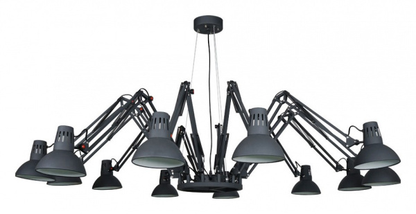 Подвесная люстра Arte Lamp Engineer A2043SP-12BK