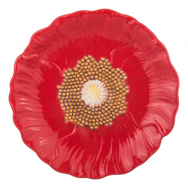 Блюдо декоративное (19 см) Маковый 358-853