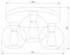 Потолочная люстра TK Lighting Cubus 2776 Cubus Graphite