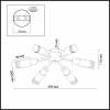 Потолочная люстра Odeon Light Metiko 2789/6C