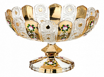 Чаша декоративная (30х19 см) Gold Glass 195-108