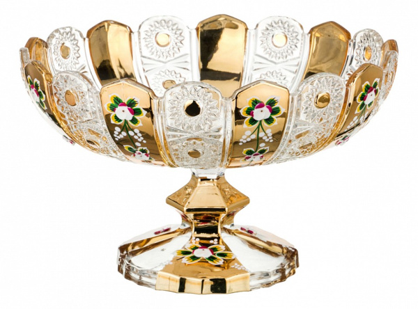 Чаша декоративная (30х19 см) Gold Glass 195-108