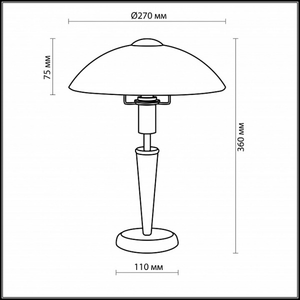 Настольная лампа декоративная Odeon Light Parma 2151/1T