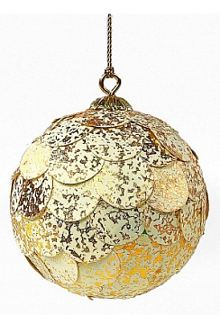 Елочный шар (9.8x9.8x10.5 см) Paper ball en_ny0069